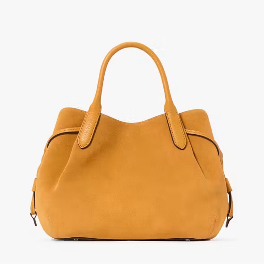 Kate Spade Dumpling Suede Small Satchel Squash Blossom - Picture 13 of 16